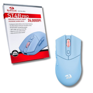 MOUSE GAMER INALÁMBRICO REDRAGON STAR PRO M917 CELESTE